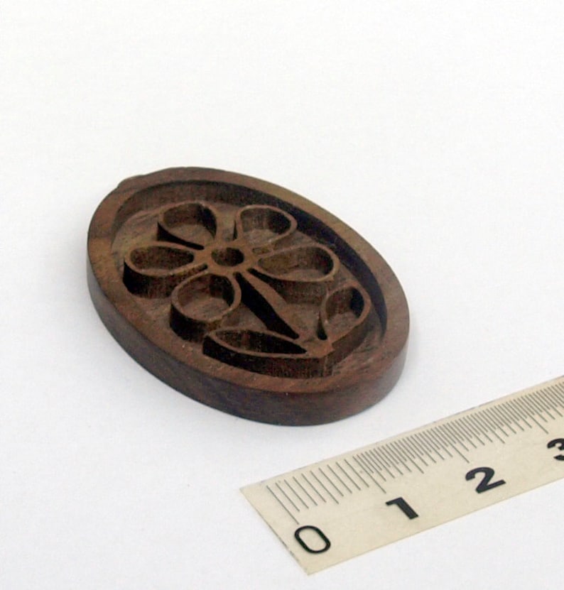 wooden flower pendant trays base blank Wooden Bezel