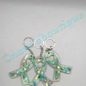 Autism Awareness Ribbon - Puzzle pieces