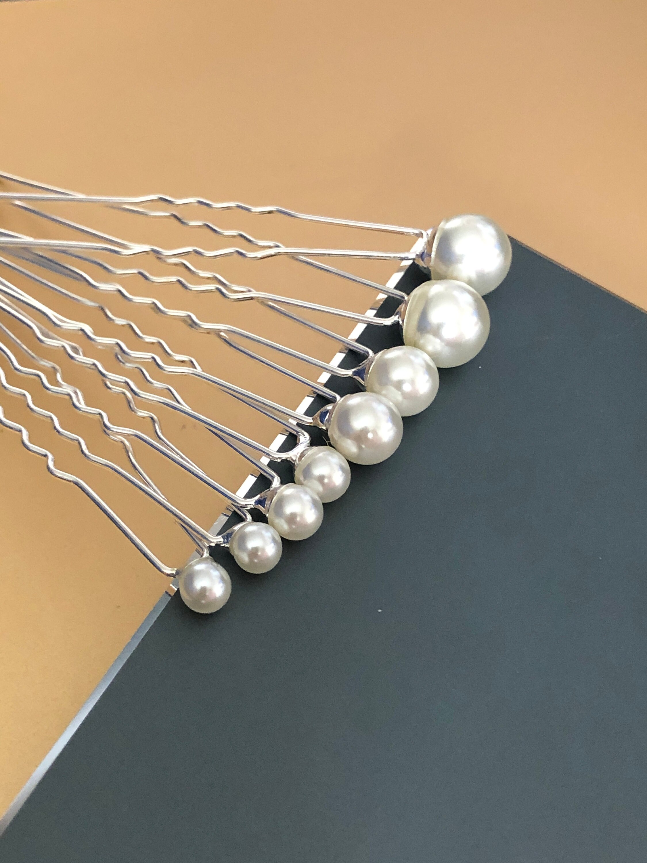 8pcs Pearl Hair Pins in Silver 2 5mm2 6mm 2 8mm2 Etsy Canada