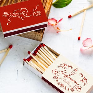 Scatole di fiammiferi personalizzate per matrimoni / bomboniere per ospiti in grandi quantità / scatole di fiammiferi personalizzate / bomboniere per matrimoni / bomboniere per feste / decorazioni per matrimoni