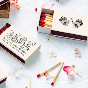 Custom matchboxes / Thanksgiving Custom art  / Party favors / Custom matches / Thanksgiving decor / Bulk table decor / Thanksgiving favors