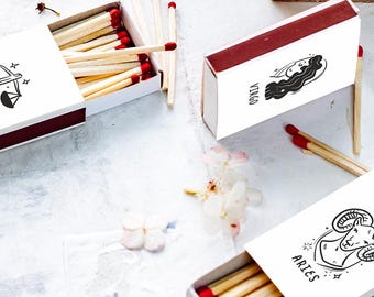 Personalized birthday matchboxes - Custom birthday gift - birthday decorations - personalized gifts - custom matches - party decor