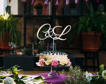 Benutzerdefinierte Kuchen Topper / Hochzeitstorte Topper / rustikale Hochzeitstorte Topper / personalisierte Hochzeitstorte Topper / Holz Topper / erste Topper