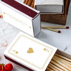 Set of Personalized matchboxes / Custom matchboxes / wedding decor / wedding souvenirs / custom matchbooks / engagement present / matches