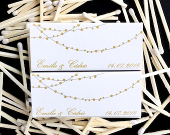 Set of Personalized Wedding Favor Matchboxes Wedding Favors For Guests Ideas