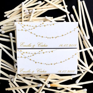 Set of Personalized Wedding Favor Matchboxes Wedding Favors For Guests Ideas