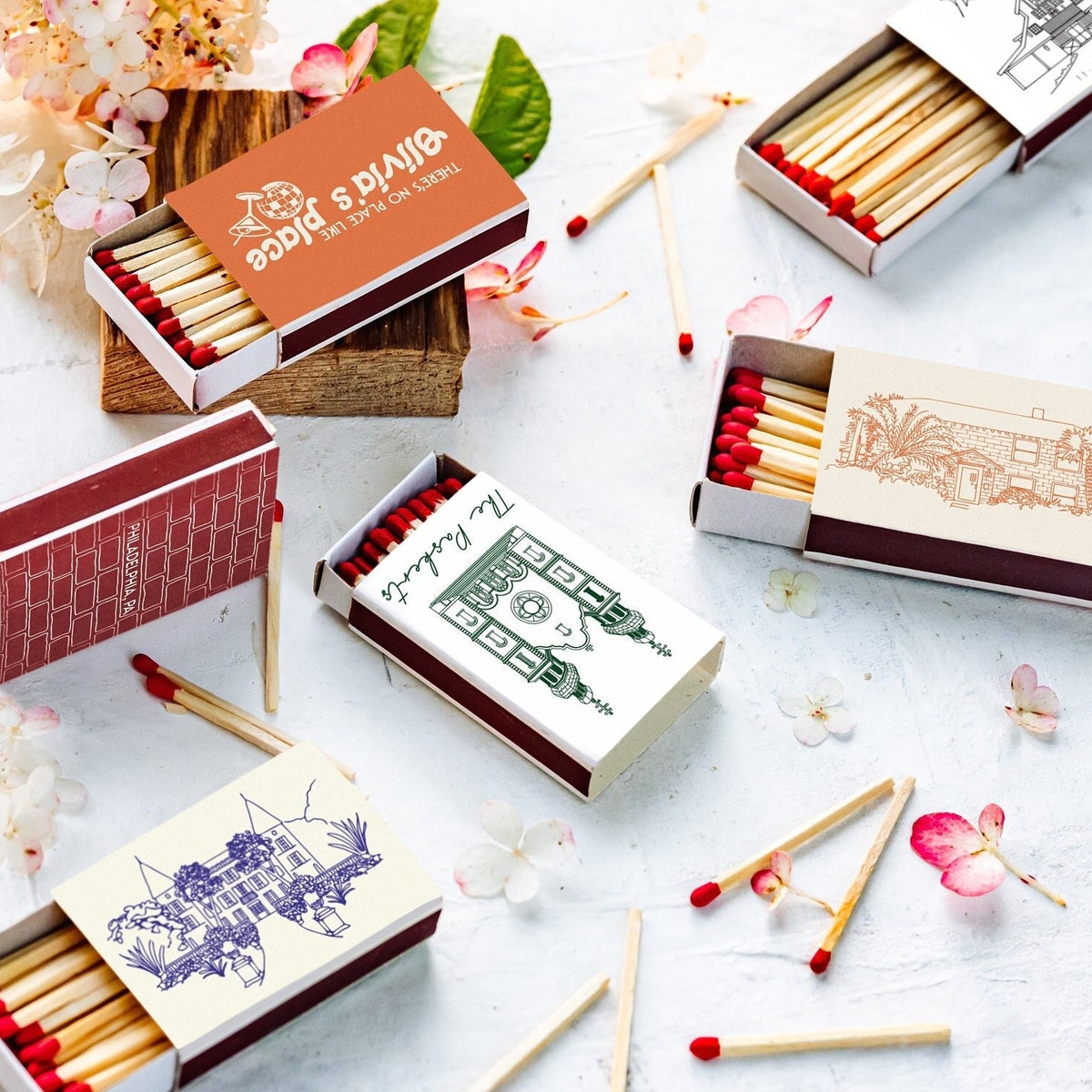 Custom Matchbooks with our name to keep at our house