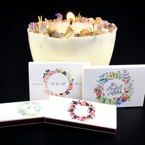 Set of Personalized Wedding matchboxes -  &quot;The Perfect Match&quot; Matchboxes