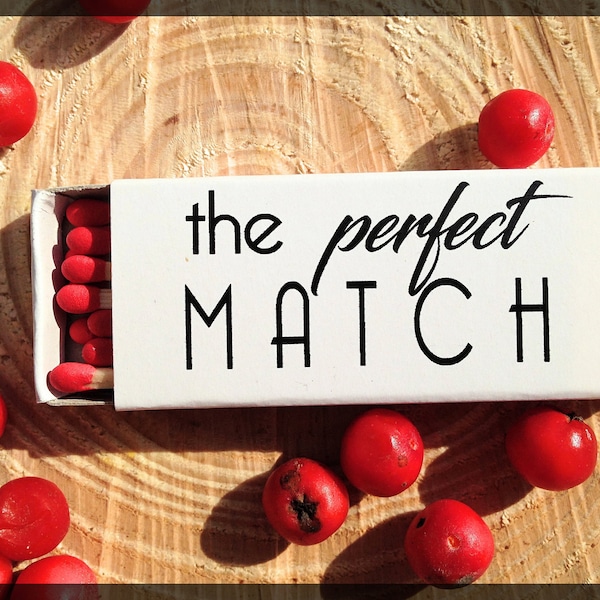 Favors Gifts for Guests - Personalised Wedding Matchbox - Match Made In Heaven