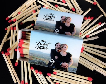 Matchbox Wedding Favors - Personalized Favor, Bridal Shower Favors, Loot Bag Ideas, Favor for Wedding, Wedding Guest Gift, Custom Matchbox