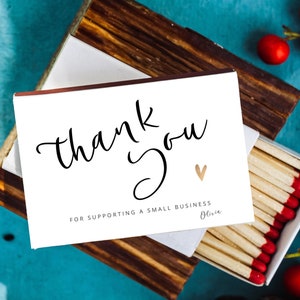 MERCI de soutenir nos matchs de petites entreprises / Correspondances de faveurs d’affaires / Cadeau pour les clients / Boutique de bougies / Propriétaire de petite entreprise