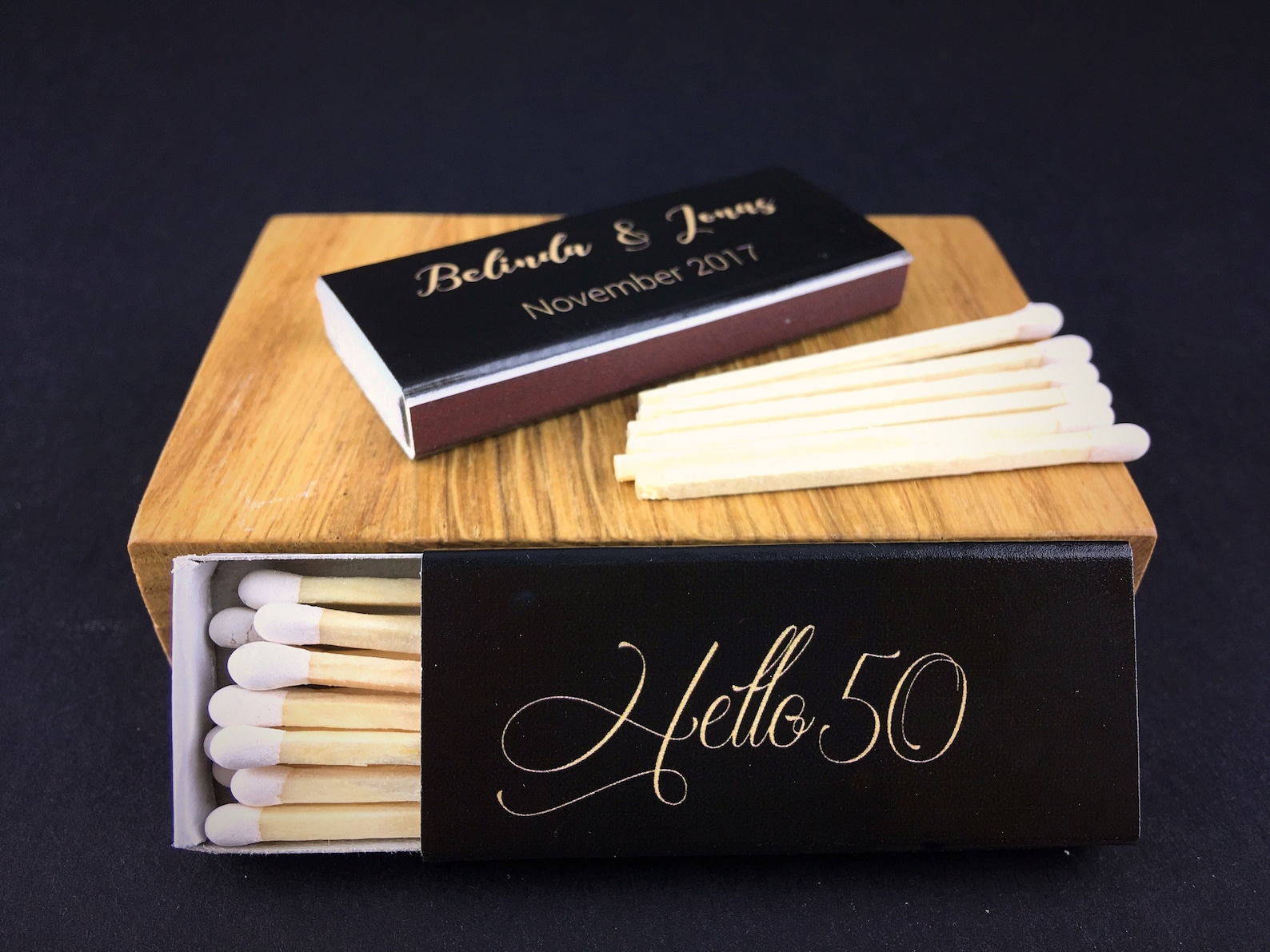 Set of 50 Birthday Party Matchboxes Personalized Matches Etsy