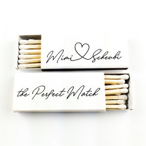 Personalized Handwritten Matchboxes - Handwritten Heart Design Matchboxes