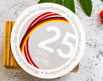 Set van 20 wegwerp LOGO onderzetters voor kantoorfeest / Drank onderzetters / aangepaste bierviltjes / bar onderzetters / full color print voor zaken