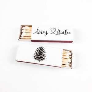 Handgeschriebene Matchboxen - Handgeschriebenes Herz Design Matchboxen