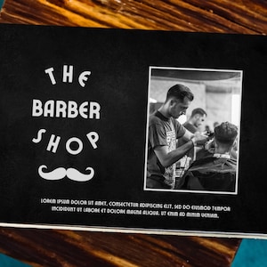 Matchs BARBER SHOP / Remerciements / Favori marketing du salon de coiffure / Faveur pour les clients / Faveur commerciale / Propriétaire de petite entreprise