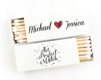 Regalos de boda personalizados / recepción de boda / cajas de cerillas personalizadas / recuerdos de boda / cerillas / regalos de boda hechos con puros / cajas de cerillas personalizadas