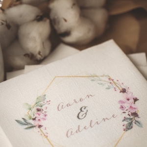 Set di 25 morbidi tovaglioli di lino come WEDDING, tovaglioli di carta personalizzati, tovaglioli COCKTAIL, cena di nozze, addio al nubilato