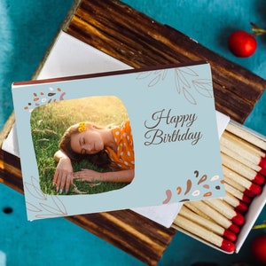 Birthday party matchboxes / Personalized matches / Birthday favor for her / Birthday present / Birthday party decorations / party favor