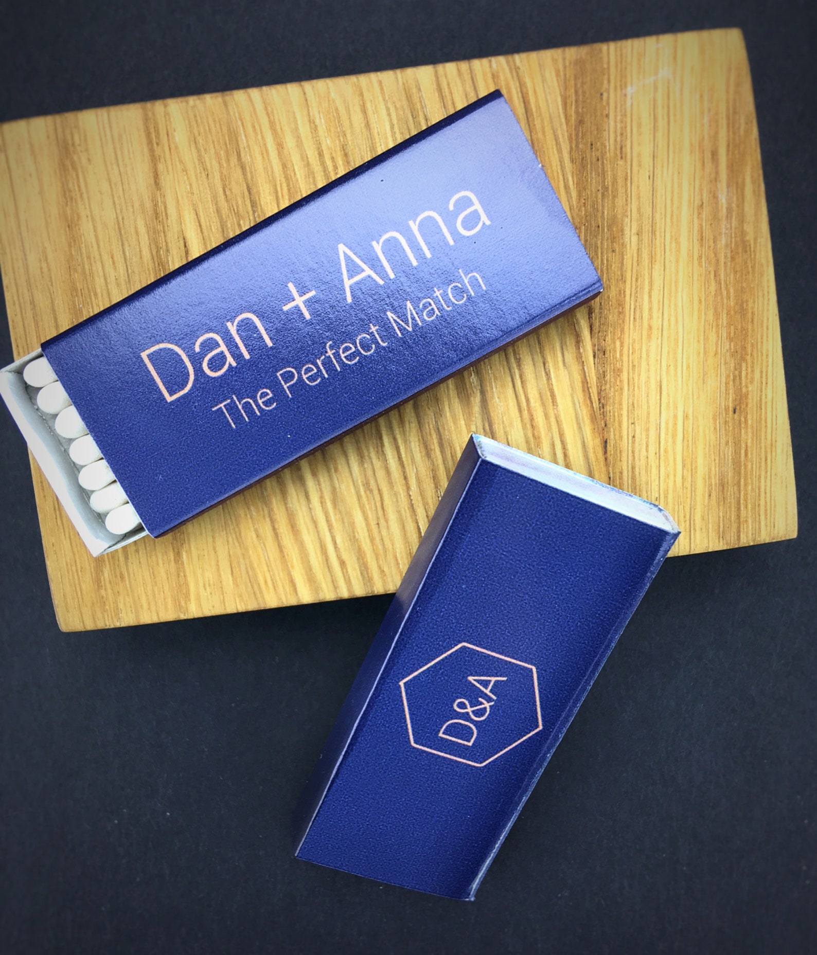 Set of the Perfect Match Matches Personalized Matchbox Etsy