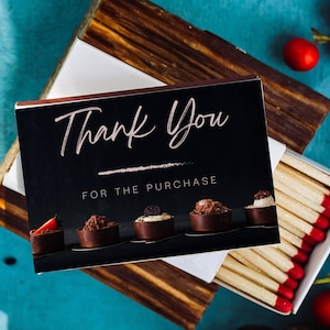 BAKERY matches / Thank you business matches / Favor for customers / Business favor / Small Business owner