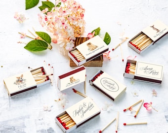 Personalized Wedding Matches, Custom Matchboxes, Wedding Matchbooks, Custom Wedding Favors, Personalized Matches, Wedding Guest Favors