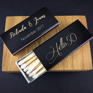 Set of 50 Birthday Party Matchboxes * Personalized Matches * Custom Macthes * Party Matches * Custom Matchboxes * Personalized Matchbox