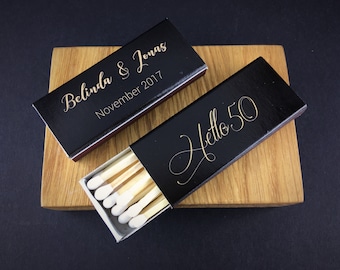 Set of 50 Birthday Party Matchboxes * Personalized Matches * Custom Macthes * Party Matches * Custom Matchboxes * Personalized Matchbox