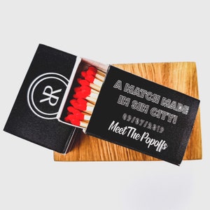 Custom Monogram Matchbox - Customized Groomsman Bridesmaid Wedding Matches