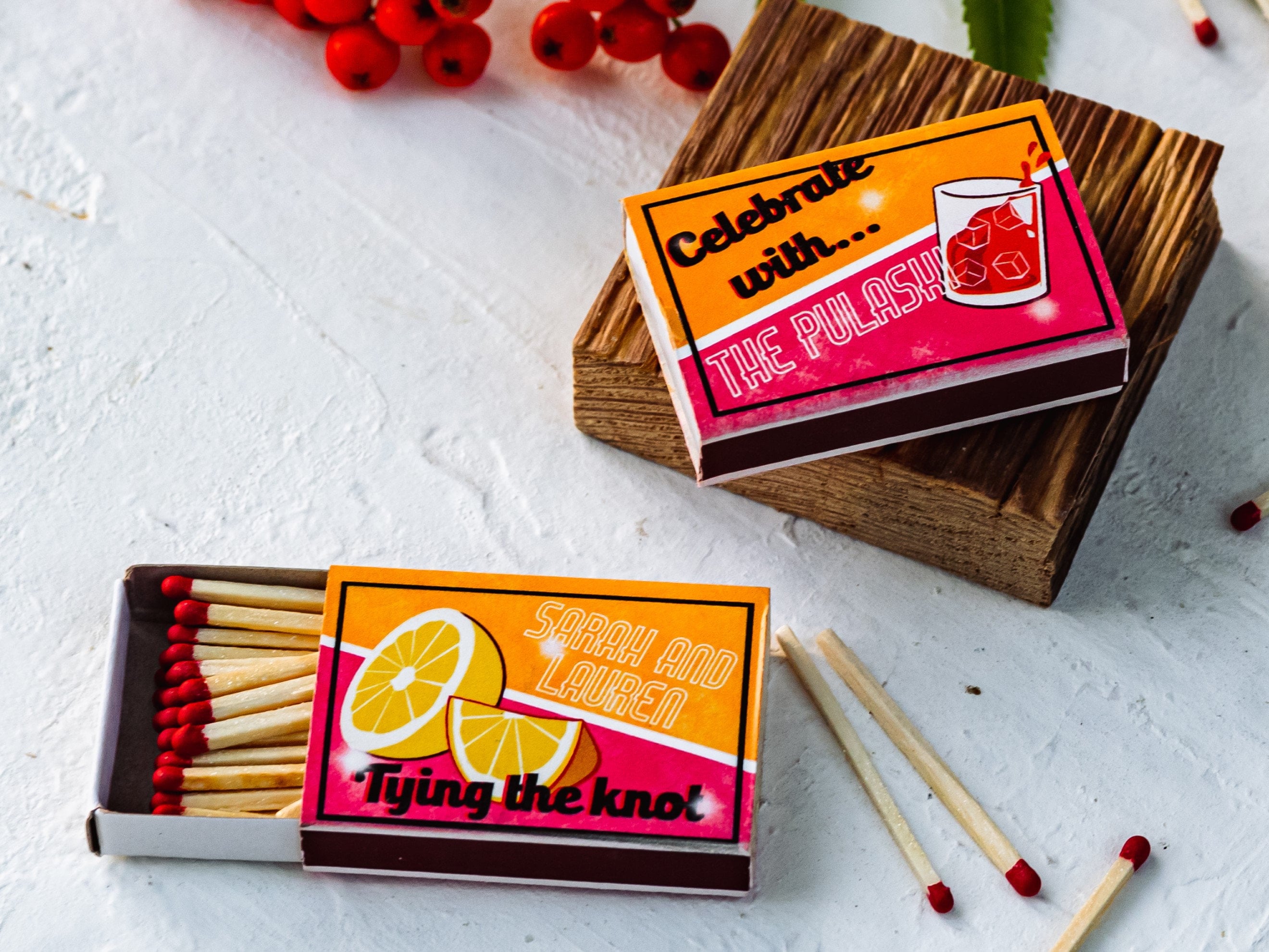 Bulk Custom Vintage Matches - Personalized Matchboxes -  Favor Matchboxes - Vintage Decor - Bridal Shower - Boho wedding - Rustic wedding