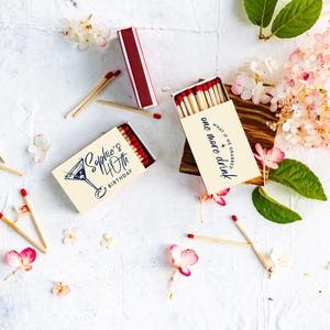 Set di scatole di fiammiferi personalizzate / Scatole di fiammiferi personalizzate / Regalo di compleanno personalizzato / Regalo di compleanno personalizzato / Regalo di compleanno unico / Regalo per lei
