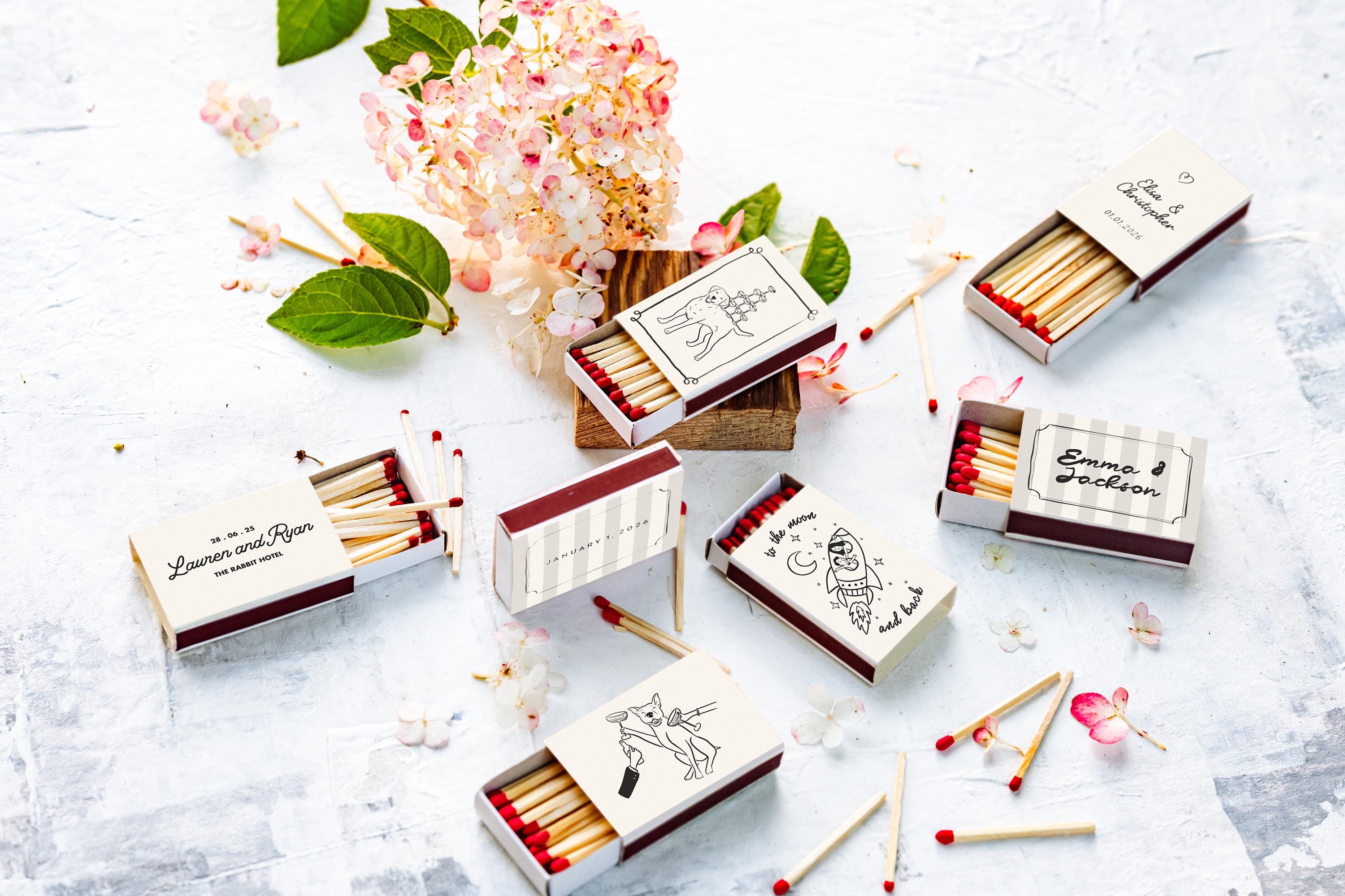 Personalized Wedding Favors / Custom Matches / Wedding Matchbooks Personalized Wedding Favors / Custom Matches / Wedding Matchbooks