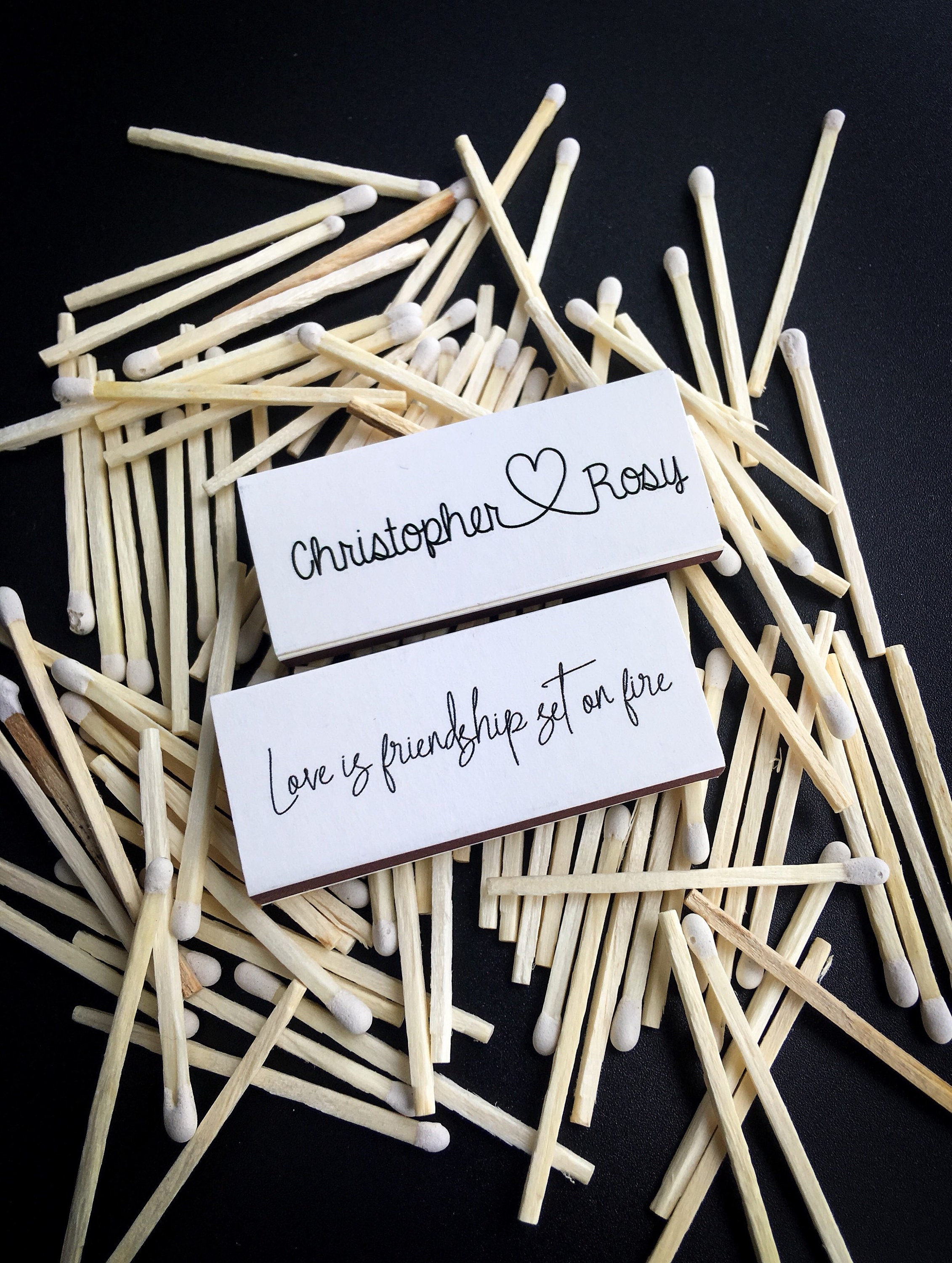 AUTUMN WEDDING Custom Matches / Fall Decor / Autumn Wedding - Etsy