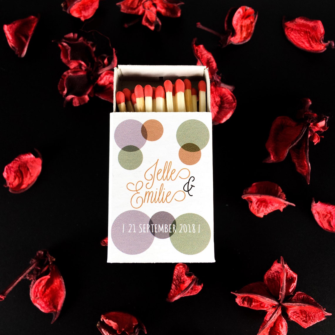 Your Own Design Wedding Matchboxes - Custom Made 
