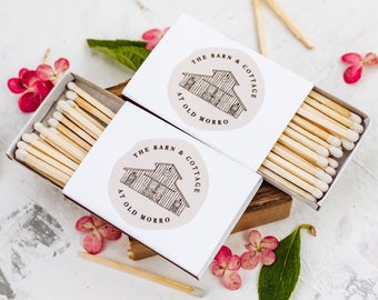 Restaurant LOGO matchboxes / Business Matches / Custom Matchbooks / Promotional favors for Hotel , Cottage, Bar, Cafe, Restaurant, Camping's