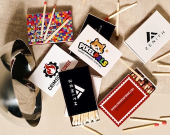 Custom Logo Matchboxes, Personalized Matches for Business, Branded Matchboxes, Corporate Gifts, Business Events, Company Branding
