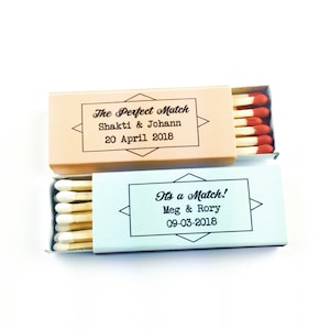It&#39;s a Match Matchbox - Bridal Shower Matchbook Favor