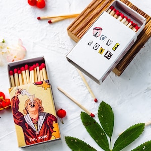 BUSINESS LOGO custom Matchbox / bulk matches / favor for customers / Business matches / marketing materials / inexpensive favor image 3