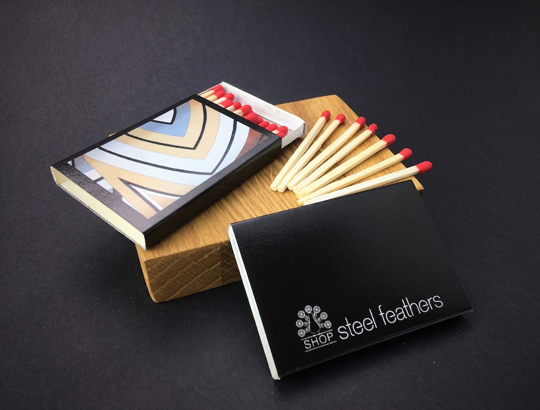 Business Matchboxes Logo Matches Custom Matchbooks Etsy