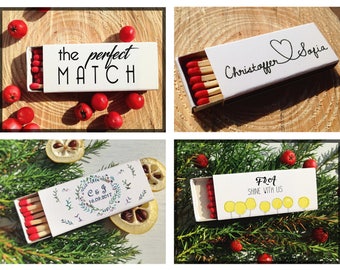 Set of Its a Match Matchboxes * Customized Matchboxes * Wedding Matchbooks * Inexpensive Wedding Favor