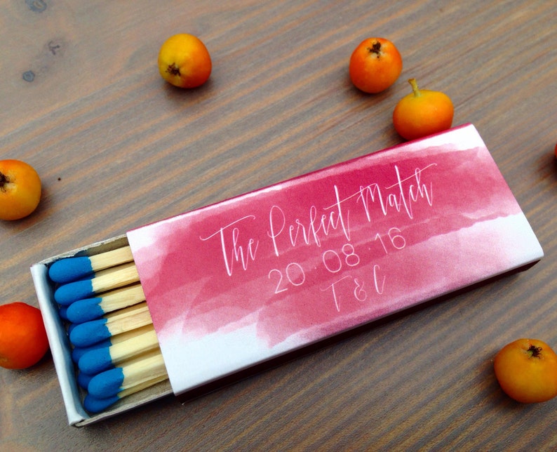 50 Personalized Matchboxes Custom Matchbox Photo Matchbox Etsy