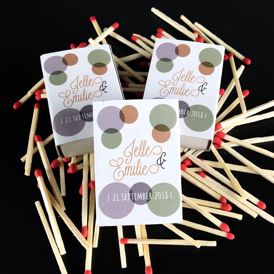 Your Own Design Wedding Matchboxes - Custom Made 