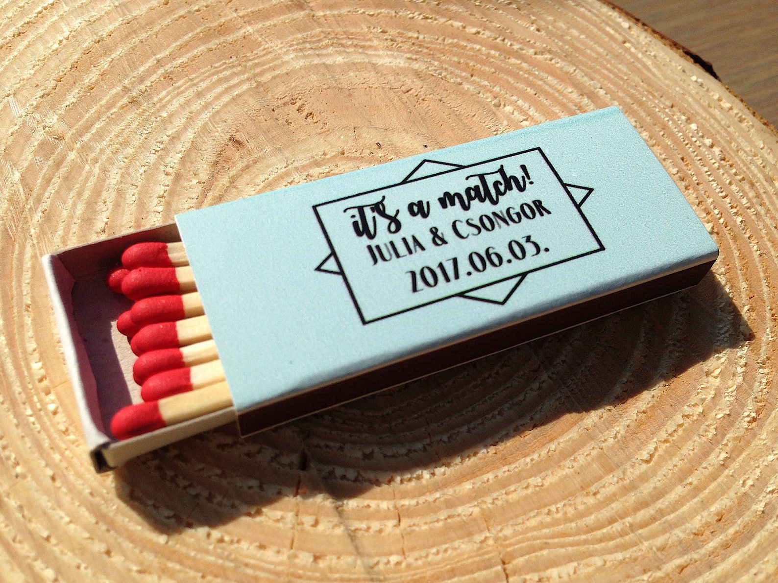 Set of Its a Match Matchboxes Customized Matchboxes Etsy