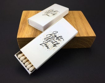 Light With Love Matchboxes * Personalized Matches * Custom Matches * Personalized Match box * Party Favor Matches * Matches