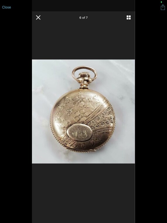 Great for Pendant or Repair! Lovely Antique Victorian Rose Gold Filled Pendant Watch Circa 1900 Needs Repair