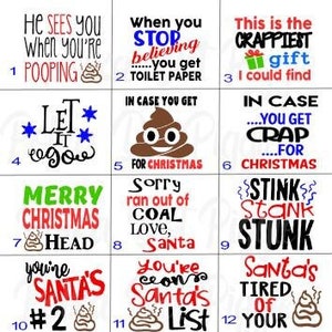 Christmas Toilet Paper Gag Gift, White Elephant, Secret Santa, Stocking Stuffers