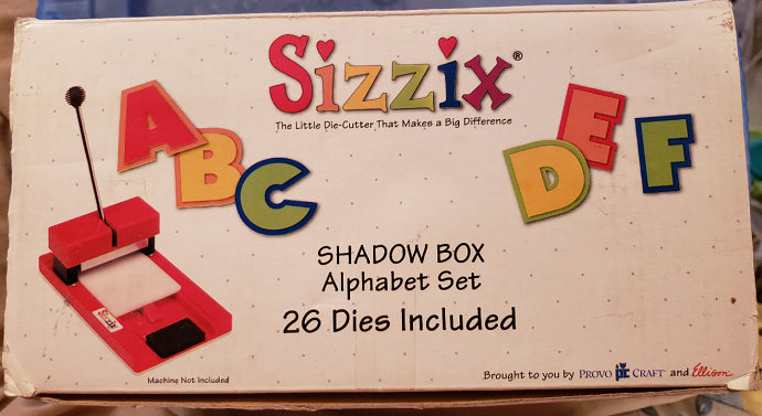 Provo Craft SIZZIX SHADOWBOX ALPHABET Die Cut Set 38-0624 - Etsy
