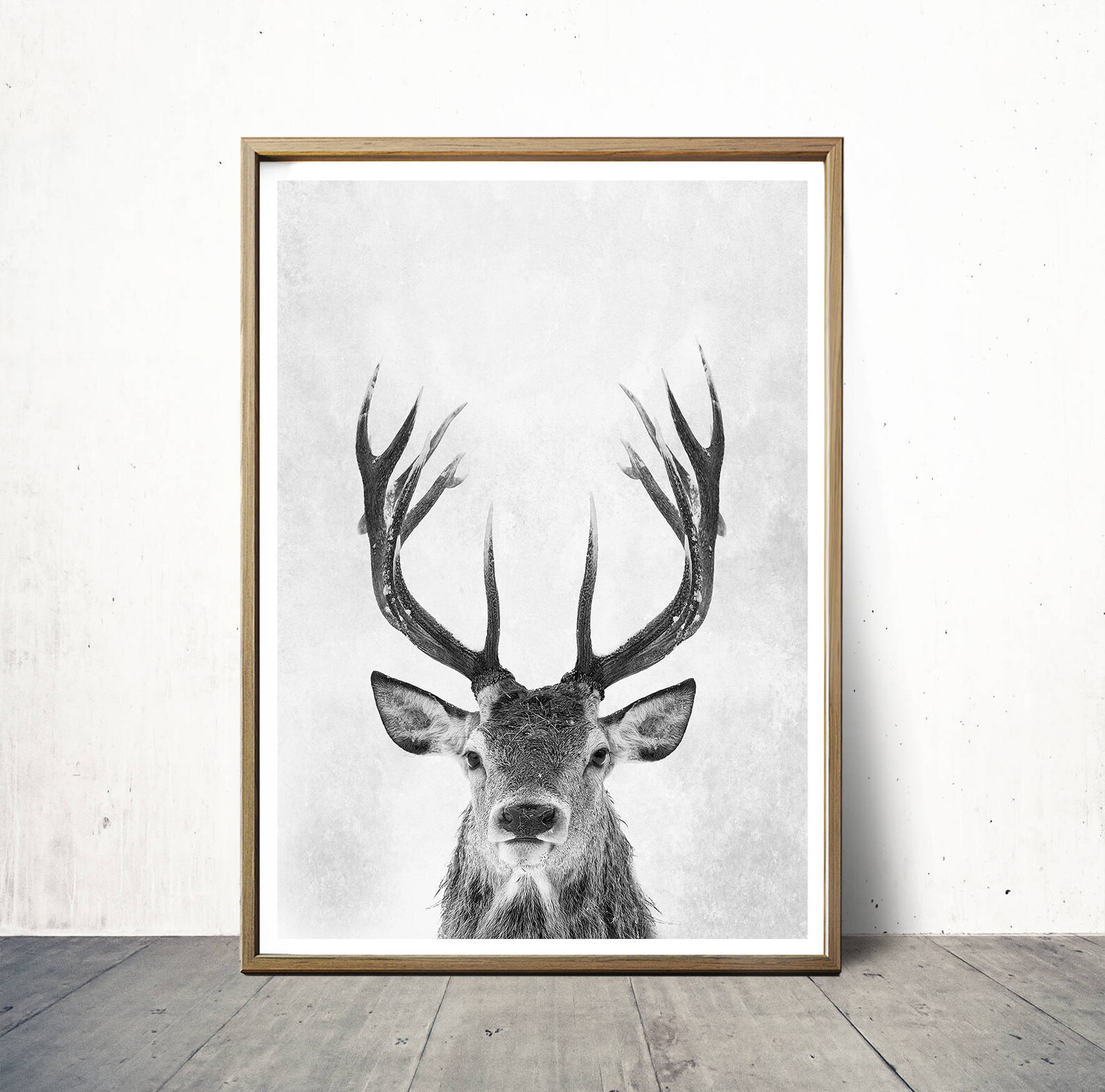 Digital Wall Art Print Deer Print Deer Antlers Stag Print Etsy