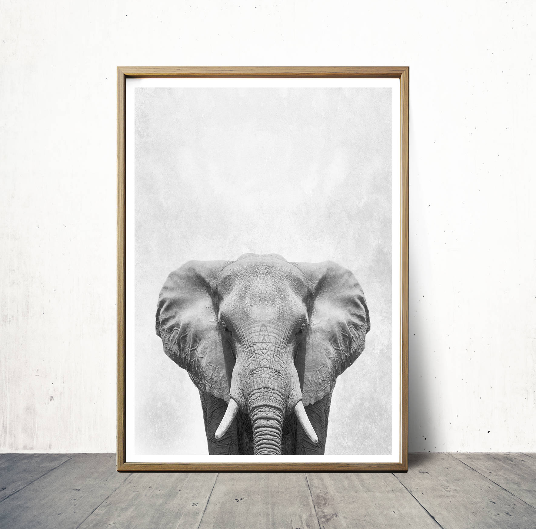 Elephant Print Elephant Poster Wall Art Print Animal Print Etsy