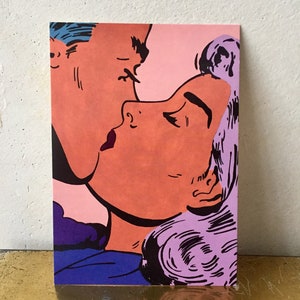 Postcard Set Romance "Beso 3"